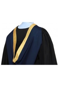 製造香港大學商業和經濟學院學士畢業袍 深藍色長袍 畢業袍生產商DA266